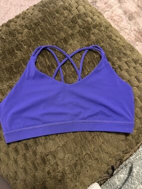 Women's Purple Strappy Sports Bra - belle and bell